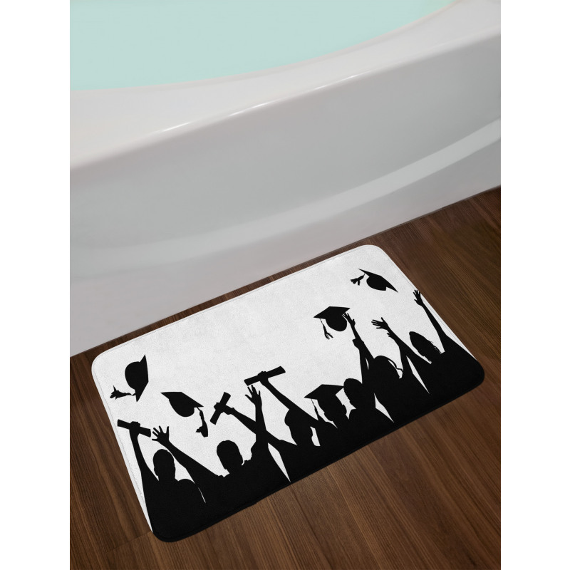 Graduates Silhouettes Bath Mat