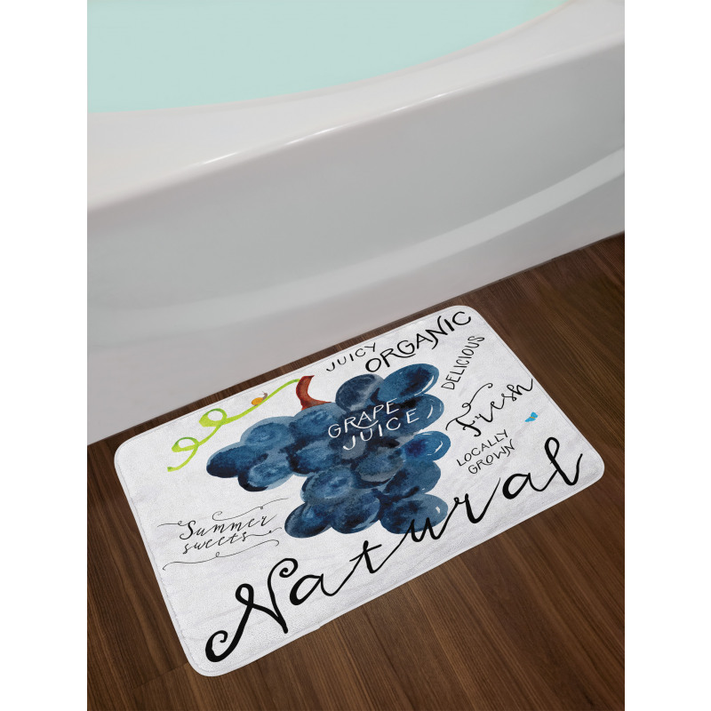 Juicy Organic Natural Fresh Bath Mat