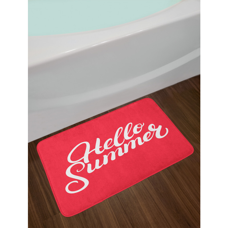 Summer Hand Written Words Bath Mat