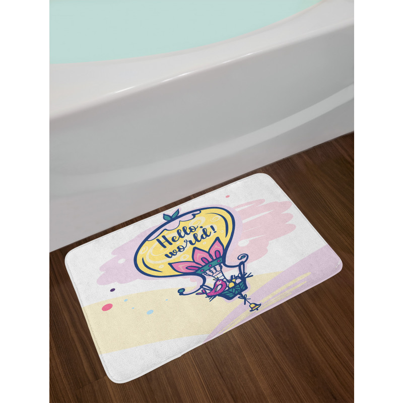 Balloon and Bird Eggs Bath Mat