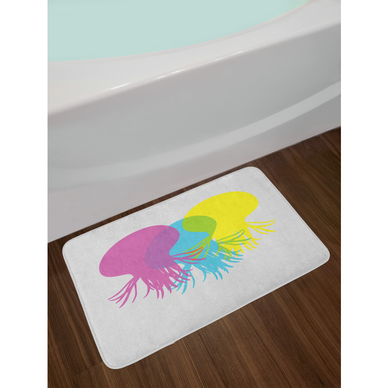 Overlap Marine Animals Bath Mat