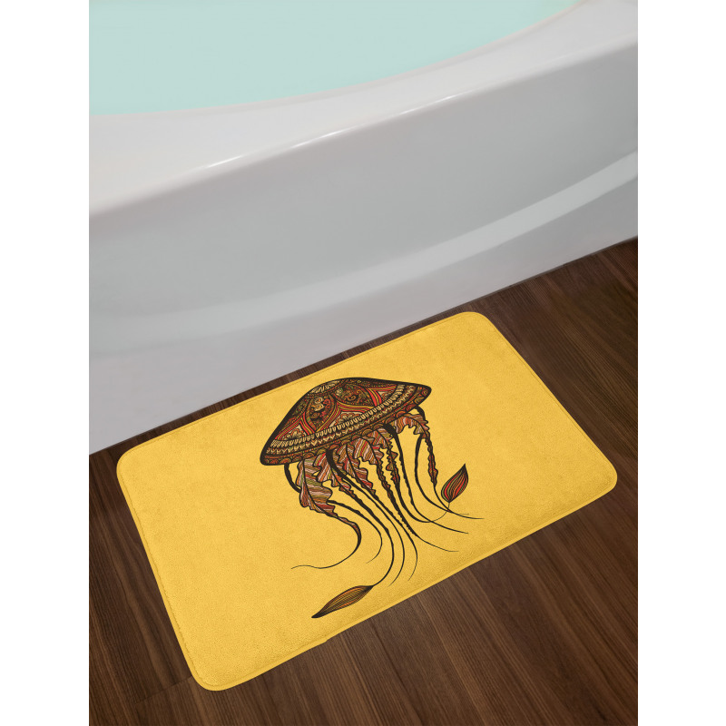 Abstract Jellyfish Bath Mat