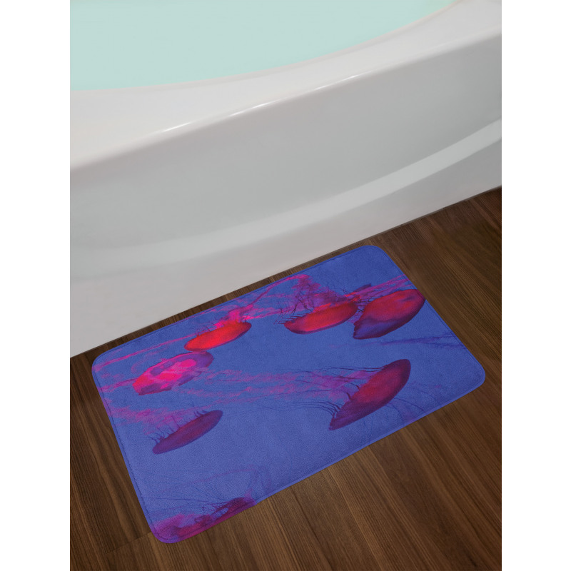 Tropical Underwater Bloom Bath Mat