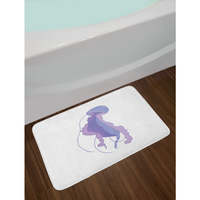 Pastel Purple Tones Art Bath Mat