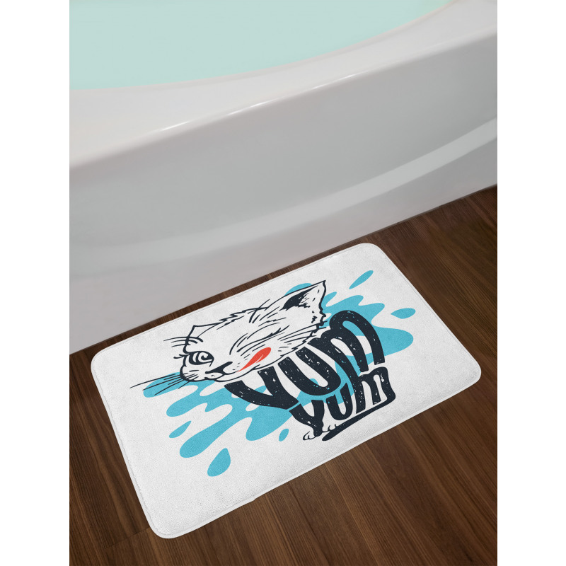 Licking Kitten Yum Yum Bath Mat