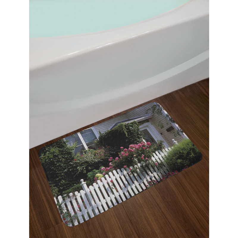 Floral Cozy House Garden Art Bath Mat