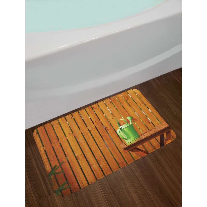 Watering Pot Garden Table Bath Mat