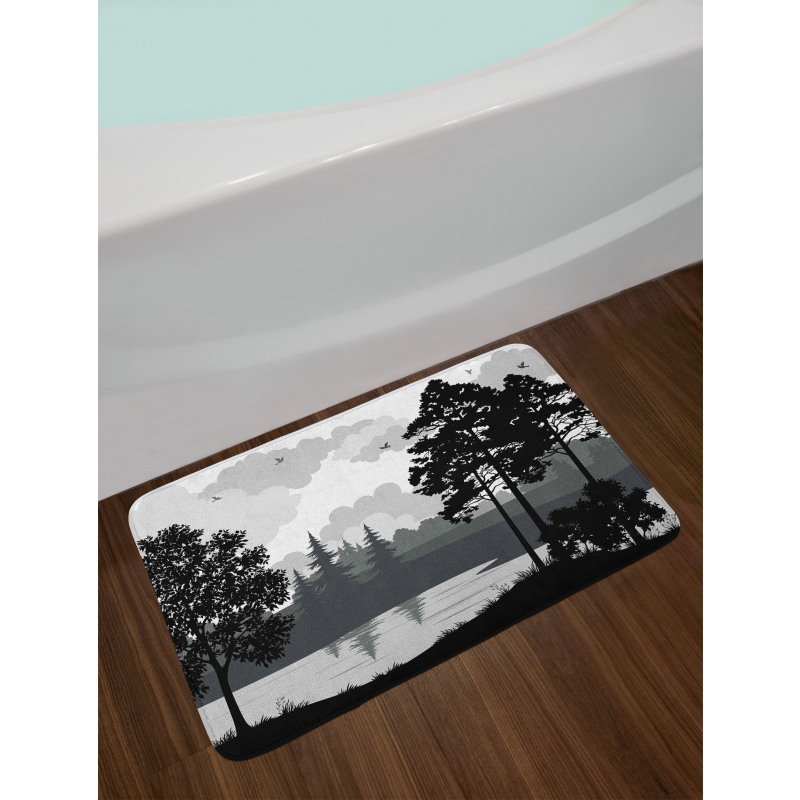 Tree River Flying Bird Bath Mat