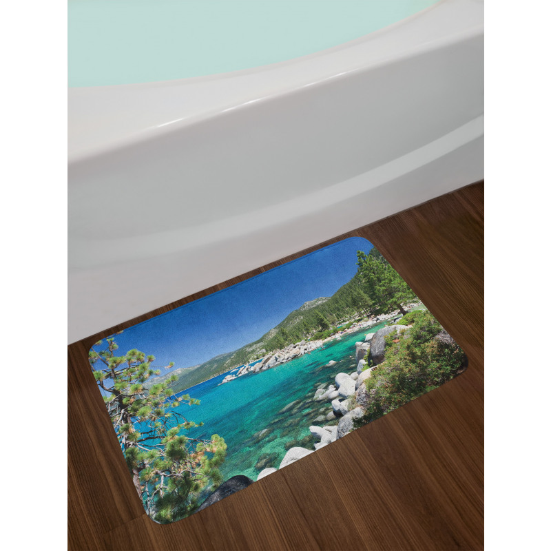 Lake Tahoe Shore View Bath Mat