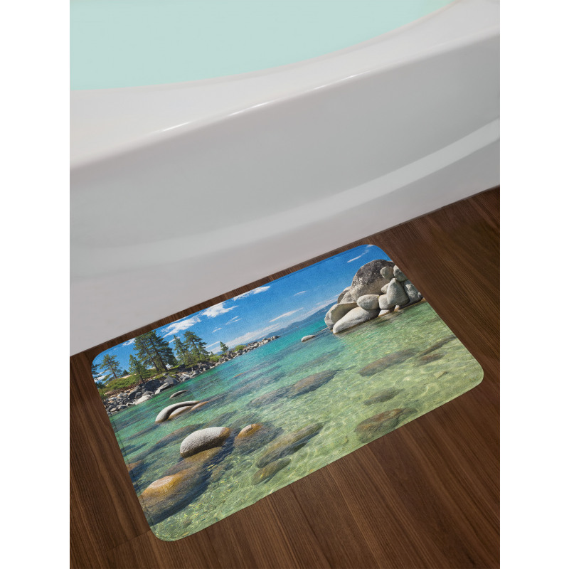 Water Stones Lake Tahoe Bath Mat