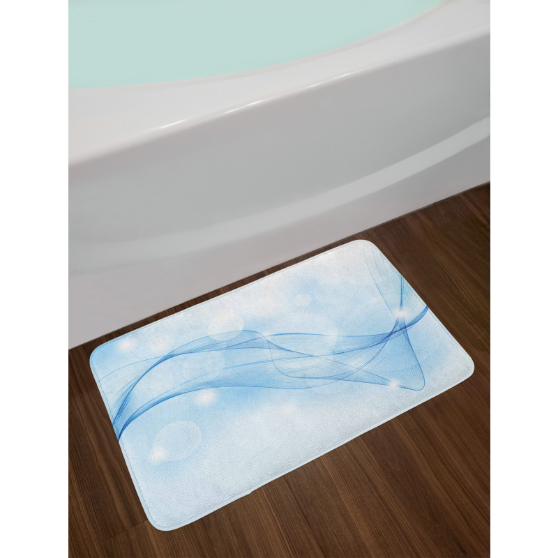 Blurred Motion Swirl Lines Bath Mat