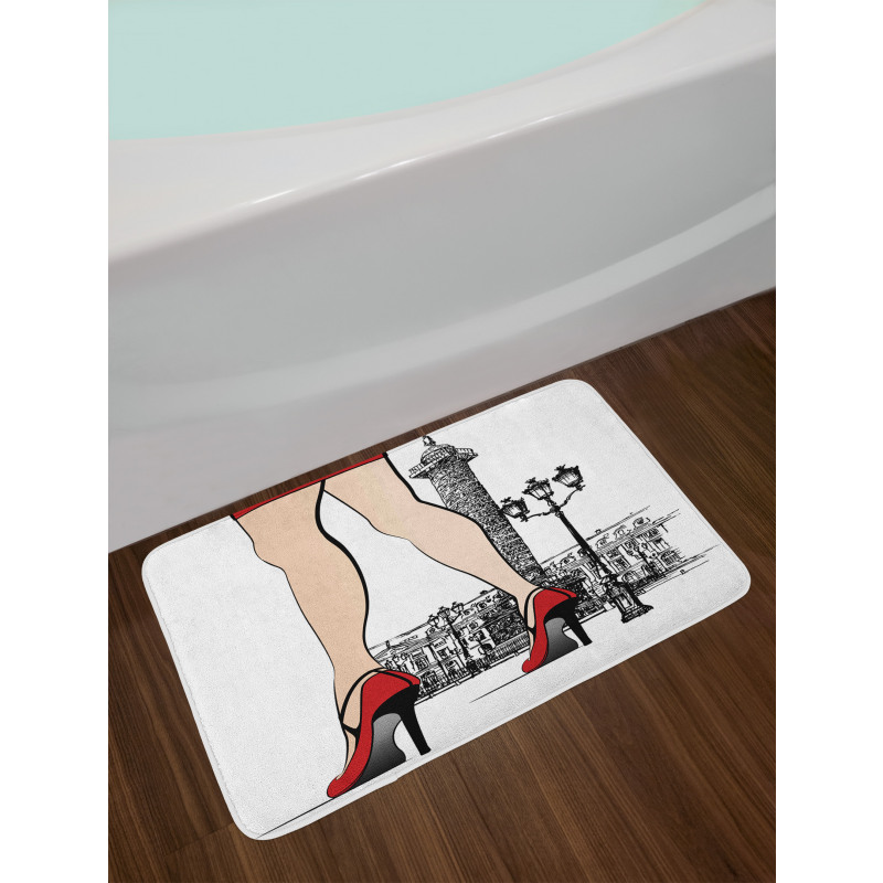 Woman Legs Paris Vendome Bath Mat