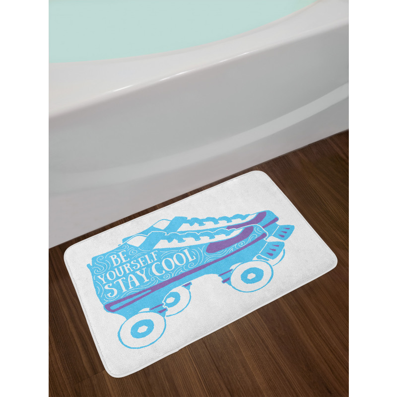 Be Yourself Roller Skate Bath Mat