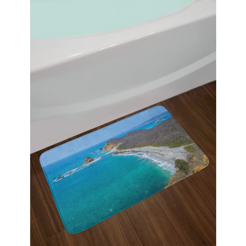 Los Frailes Beach Panoramic Bath Mat