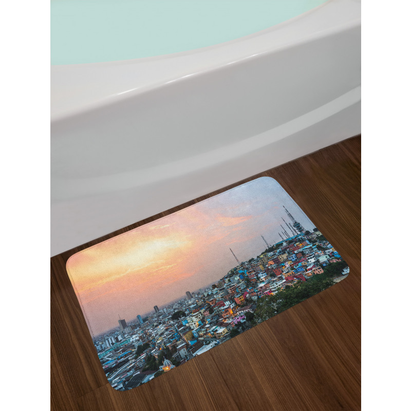 Guayaquil City at Sunset Bath Mat