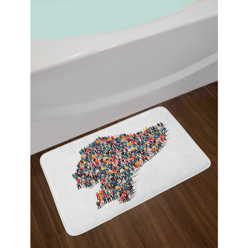 Map Created with People Bath Mat