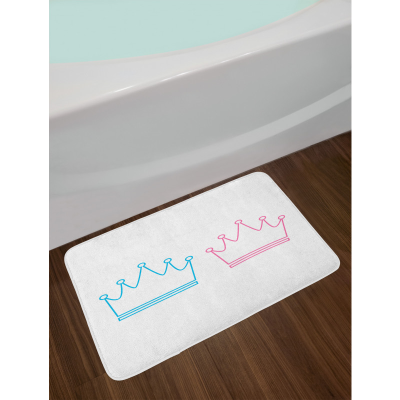 Simple Crown Bath Mat