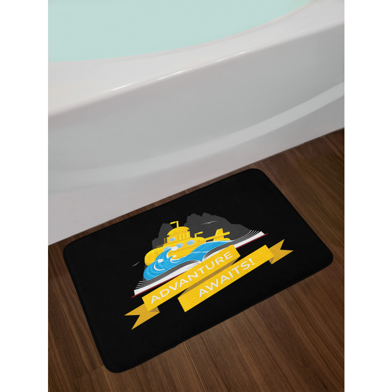 Adventure Awaits Book Bath Mat