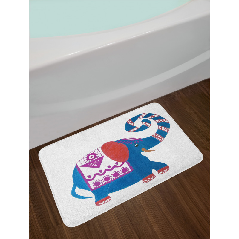 Elephant Nose Doodle Bath Mat