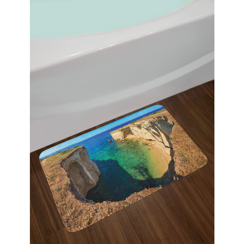 Panoramic Sea and Grotto Bath Mat