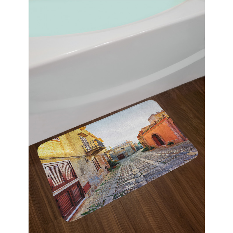 Narrow Street Erice Bath Mat