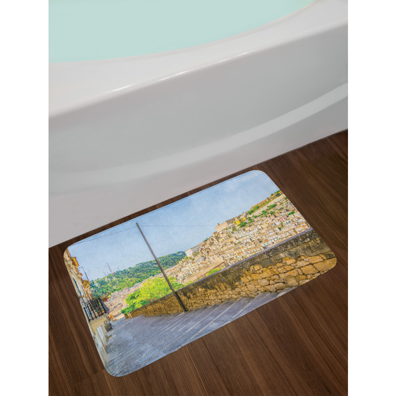 Stairway in Modica Bath Mat