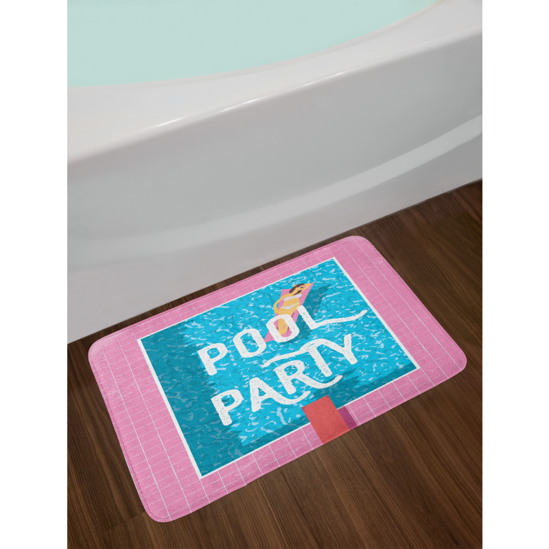 Sunbathing Woman Bath Mat