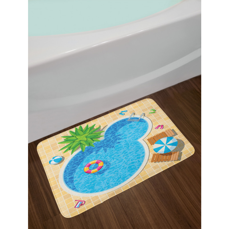 Summer Vacation Leisure Bath Mat