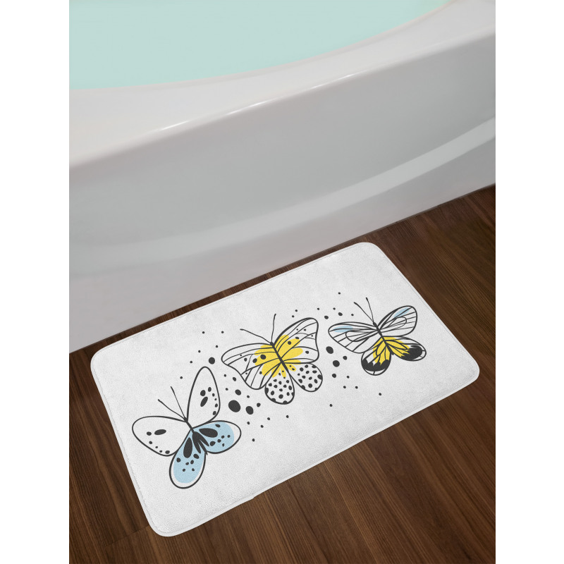 Winged Insects Bath Mat