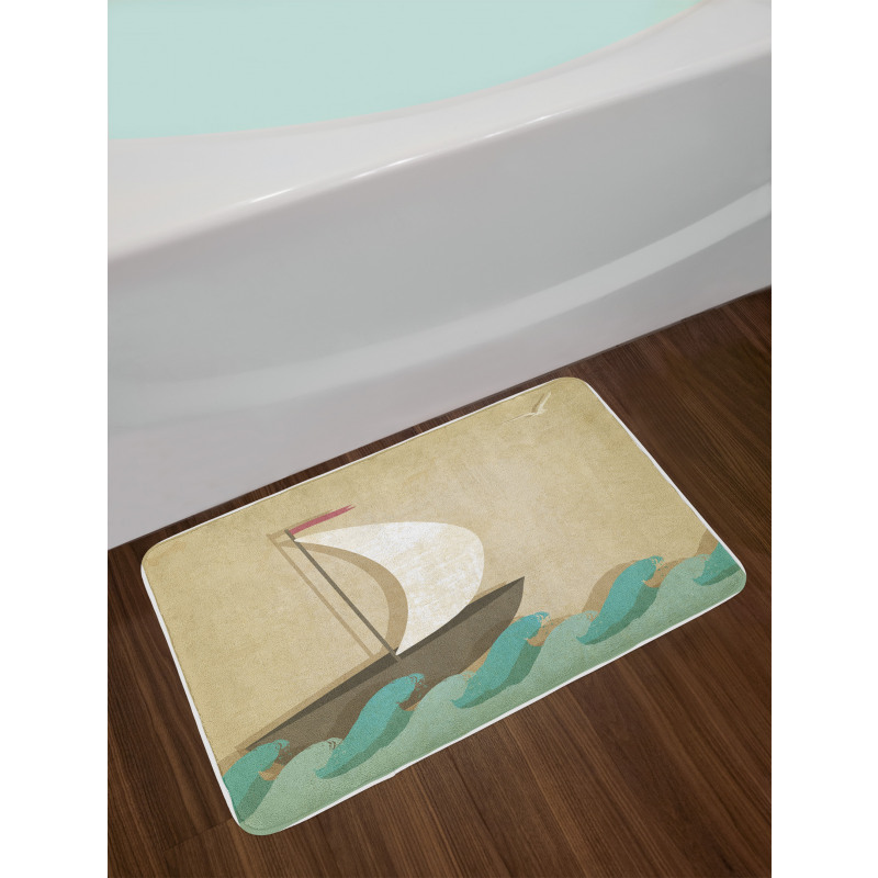 Seagulls Boating Marine Bath Mat