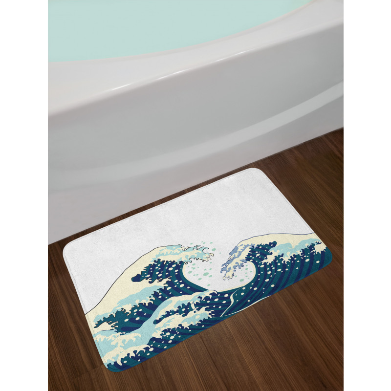 Ocean Surfing Aquatic Bath Mat