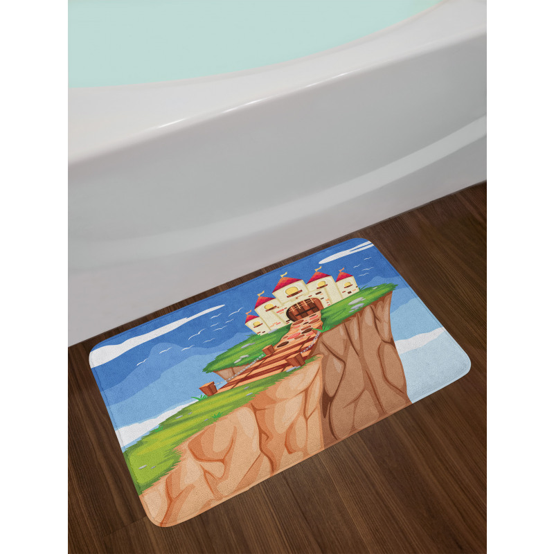 Colorful Castle Peak Edge Bath Mat