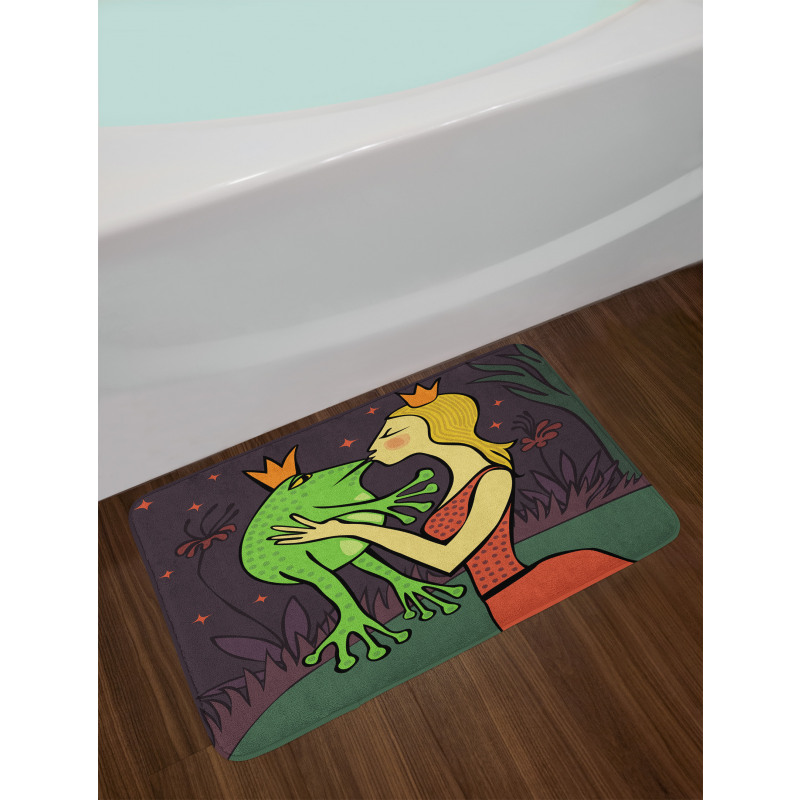 Princess Kissing the Frog Bath Mat