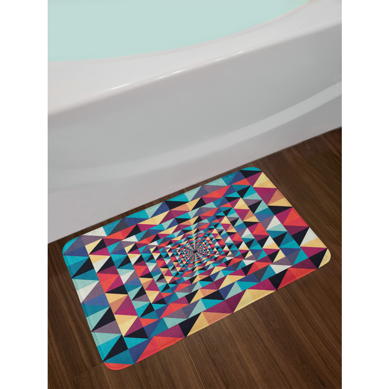 Visual Patchwork Retro Bath Mat