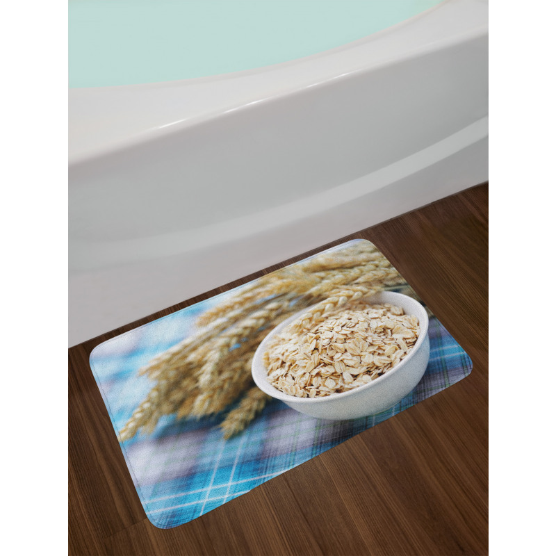 Bowl Full of Oats Photo Bath Mat