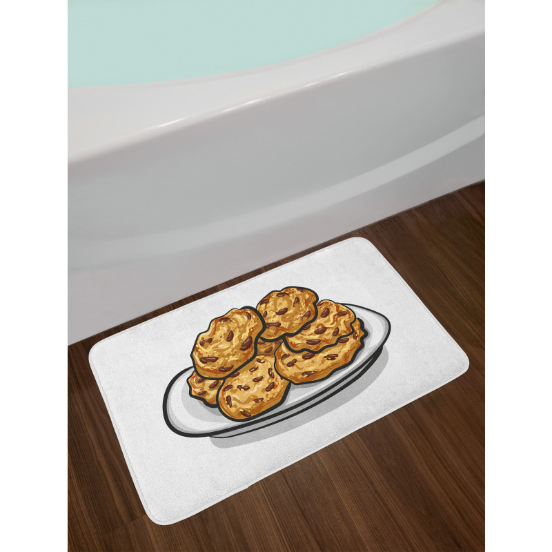 Homemade Cookies Graphic Bath Mat