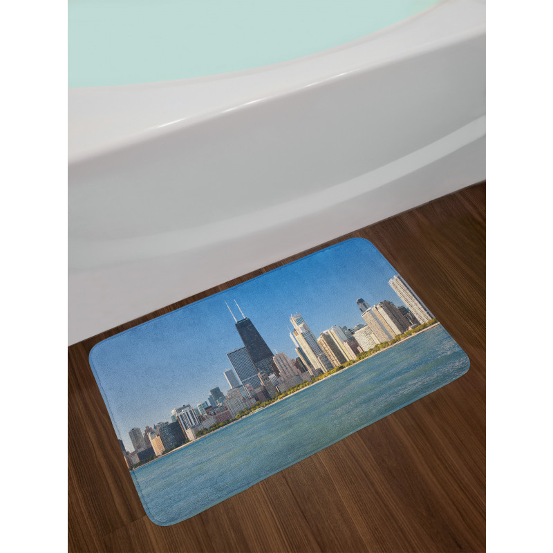 Panorama of Skyscrapers Bath Mat