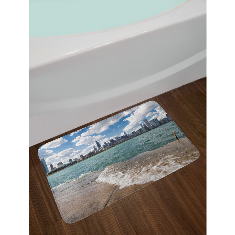 Chicago Skyline and Lake Bath Mat