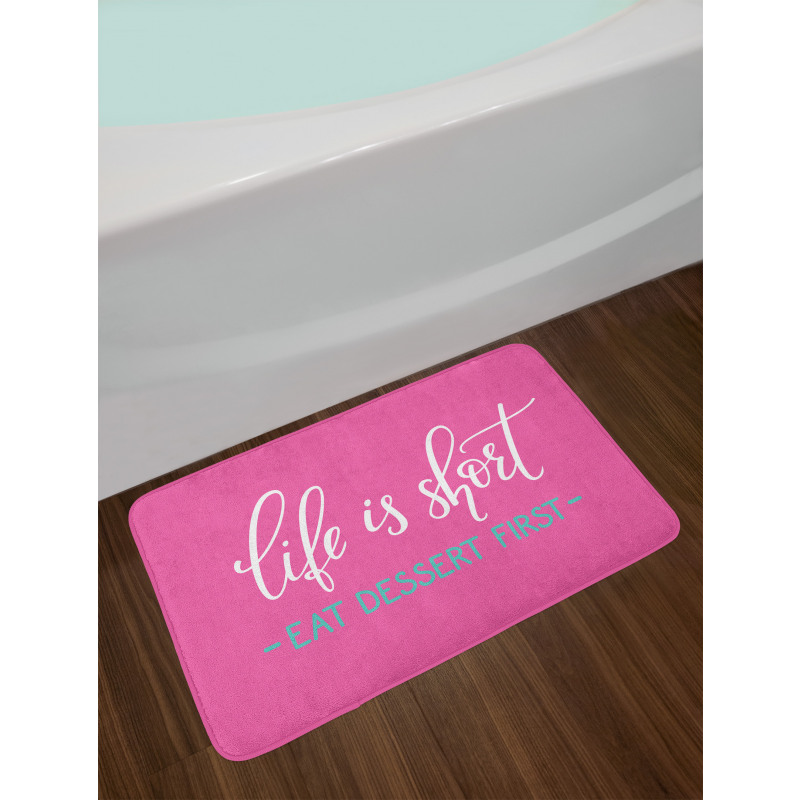 Style Eat Dessert First Bath Mat