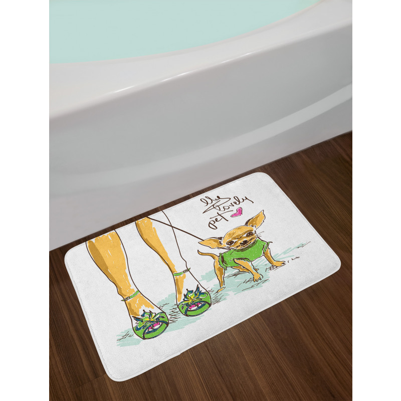 My Pet Lettering Bath Mat