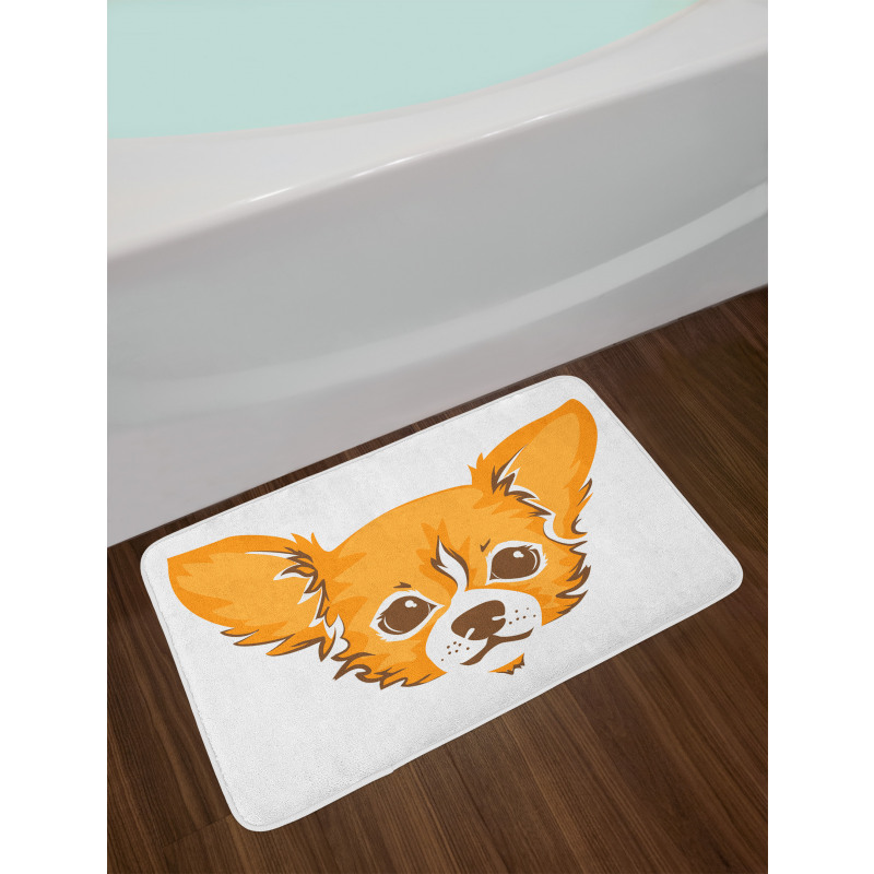 Simplistic Cartoon of Dog Bath Mat