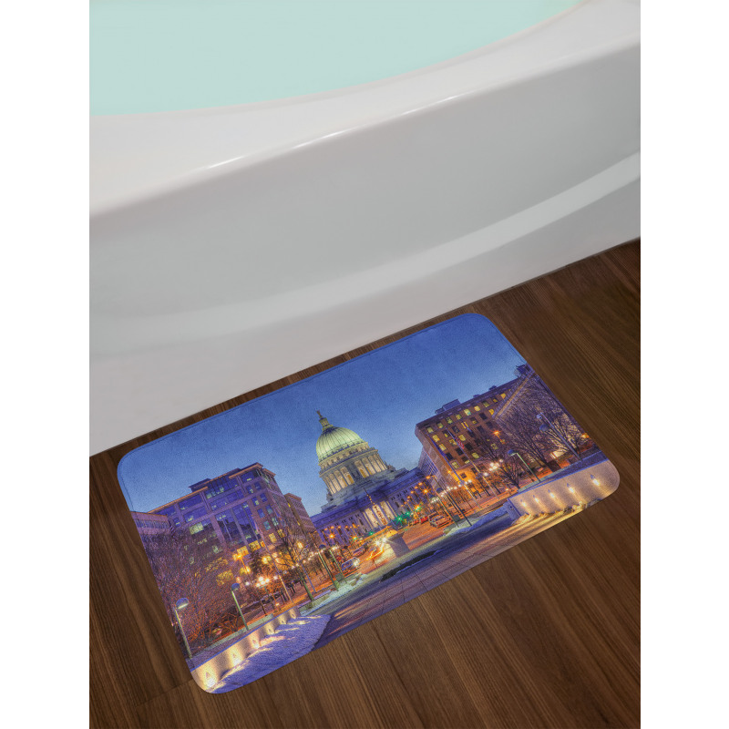 Landmark Building Winter Bath Mat