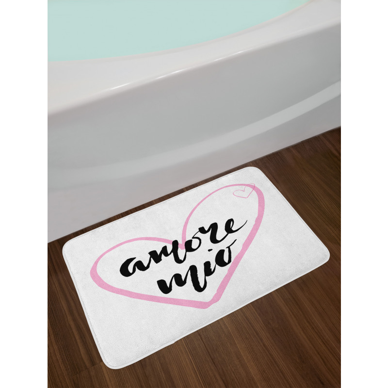 My Love with a Heart Bath Mat