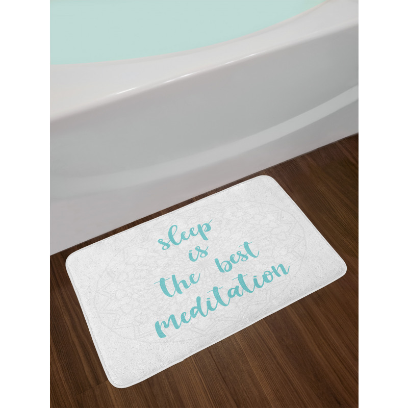 Sleep is the Best Wording Bath Mat