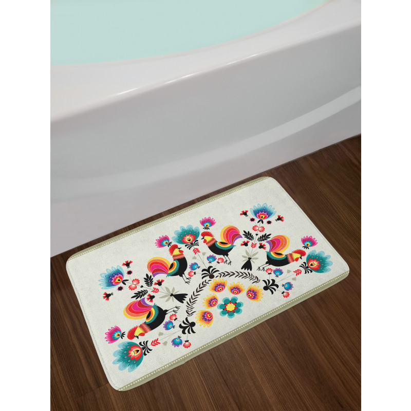 Roosters Bath Mat