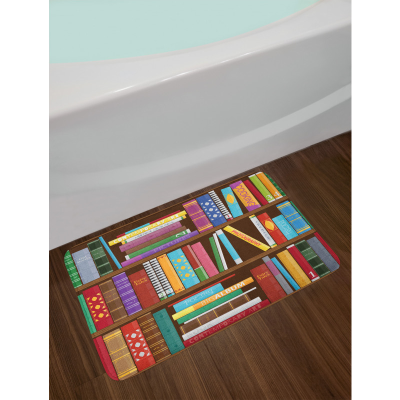 Different Subjects Books Bath Mat