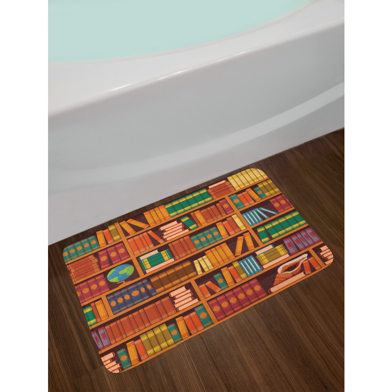 Academic Bookshelves Design Bath Mat