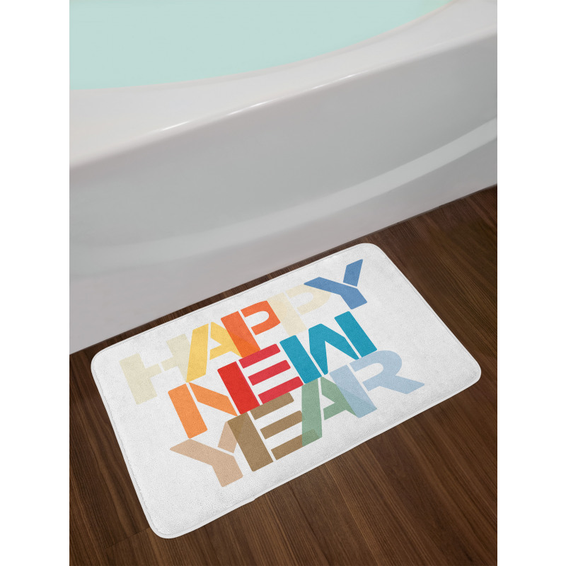 Big Bold Lettering Bath Mat