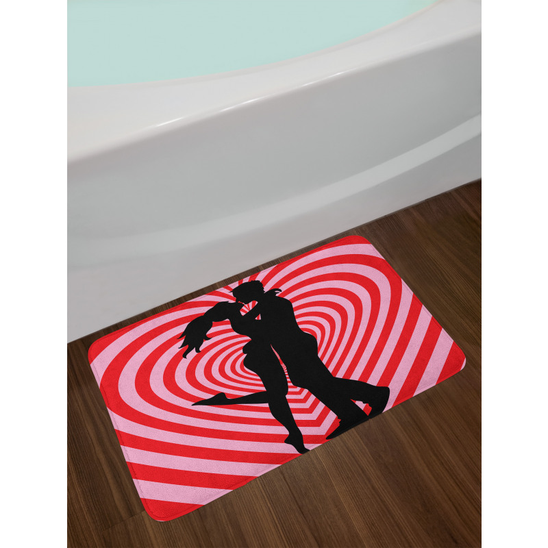 Couple on Whirlpool Heart Bath Mat