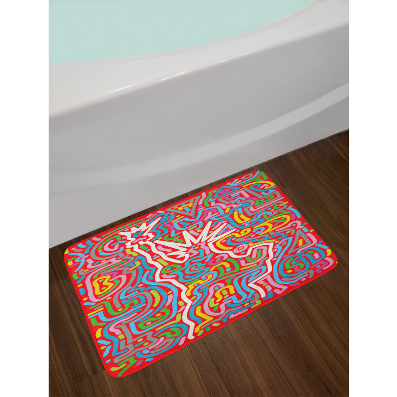 Modern Lady Liberty Bath Mat